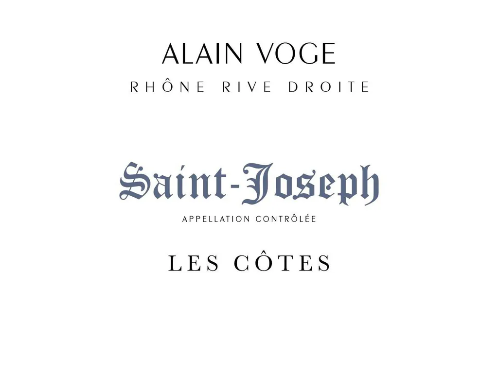 Les Cotes Saint Joseph Bottle