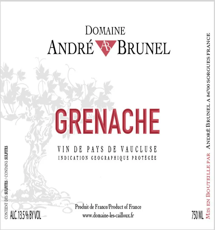 Grenache Bottle