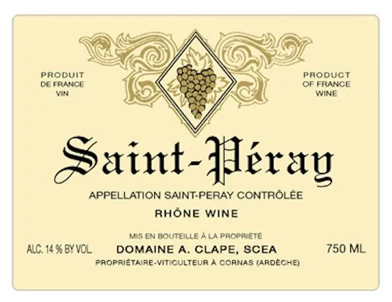 Saint Peray Blanc Bottle