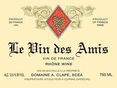 Vin des Amis Rouge Bottle