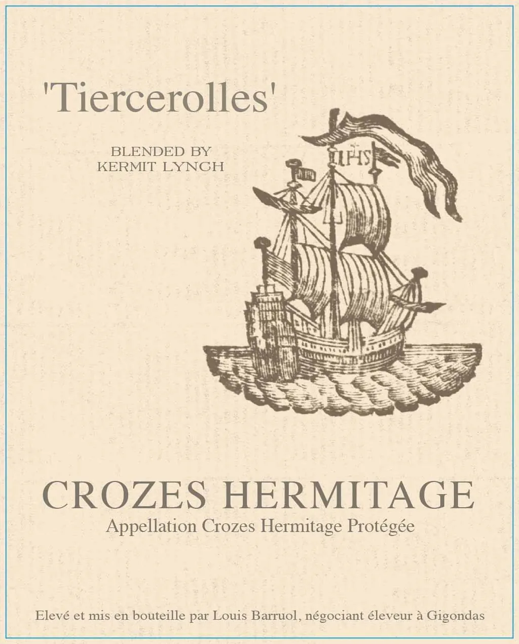Crozes Hermitage Tiercerolles Bottle