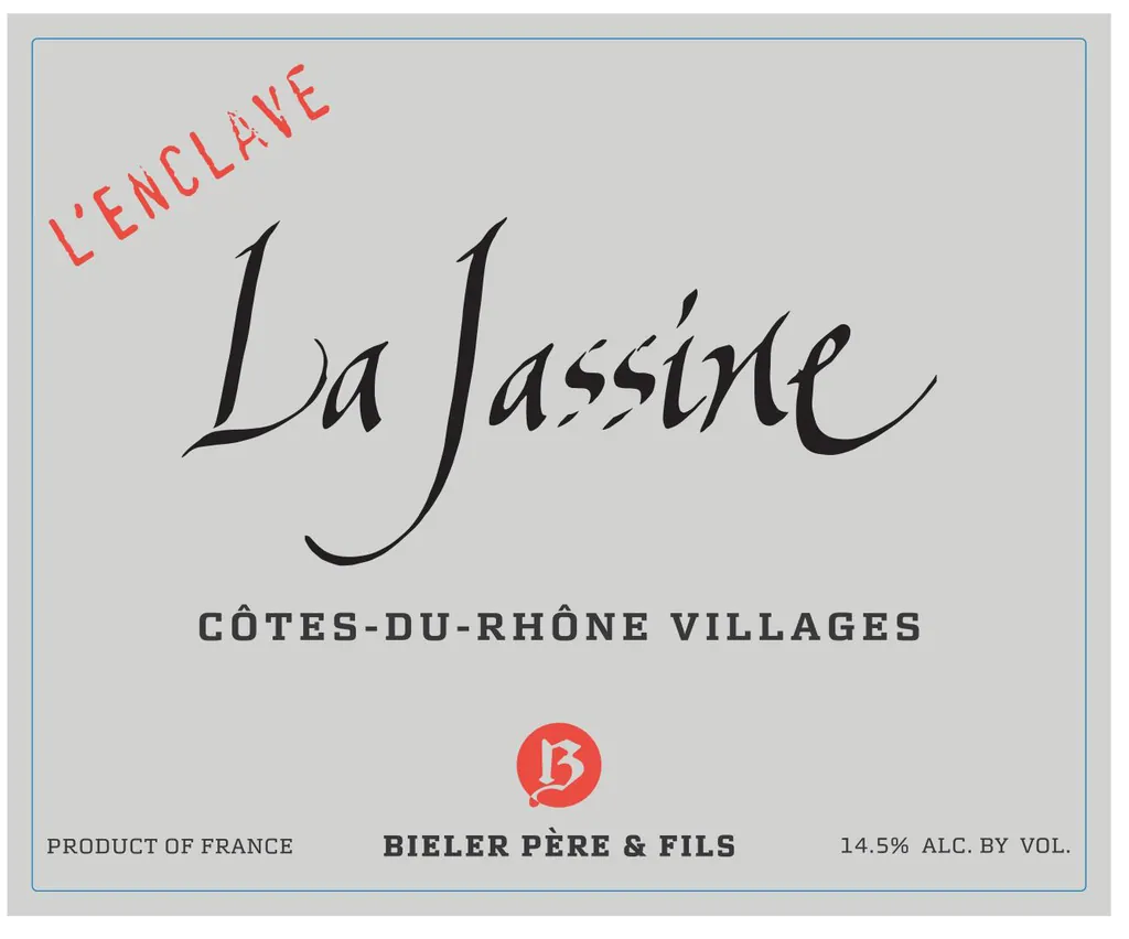 Pere et Fils La Jassine Cotes du Rhone Villages Bottle