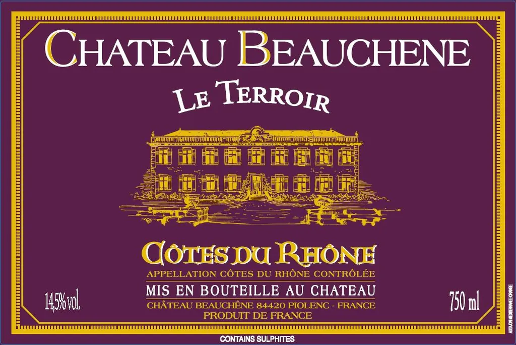 Cotes du Rhone Le Terroir Bottle