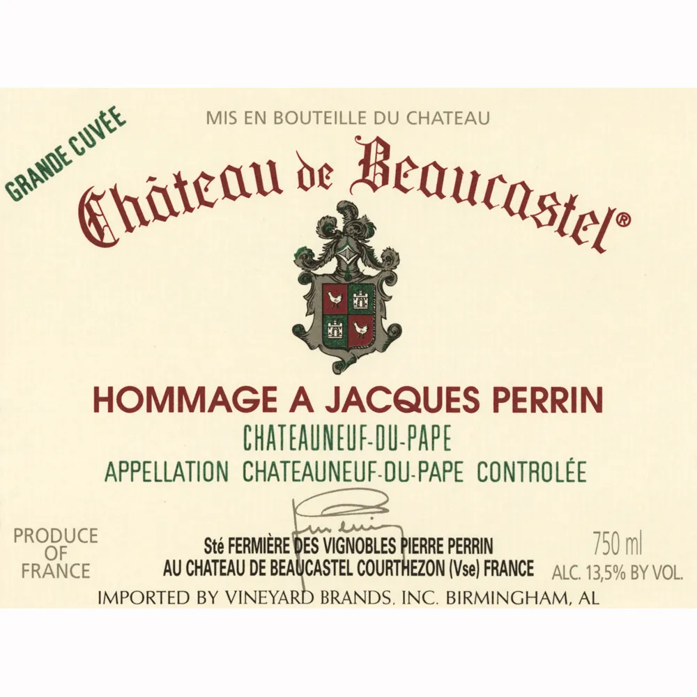 Hommage Jacques Perrin Chateauneuf-du-Pape Bottle
