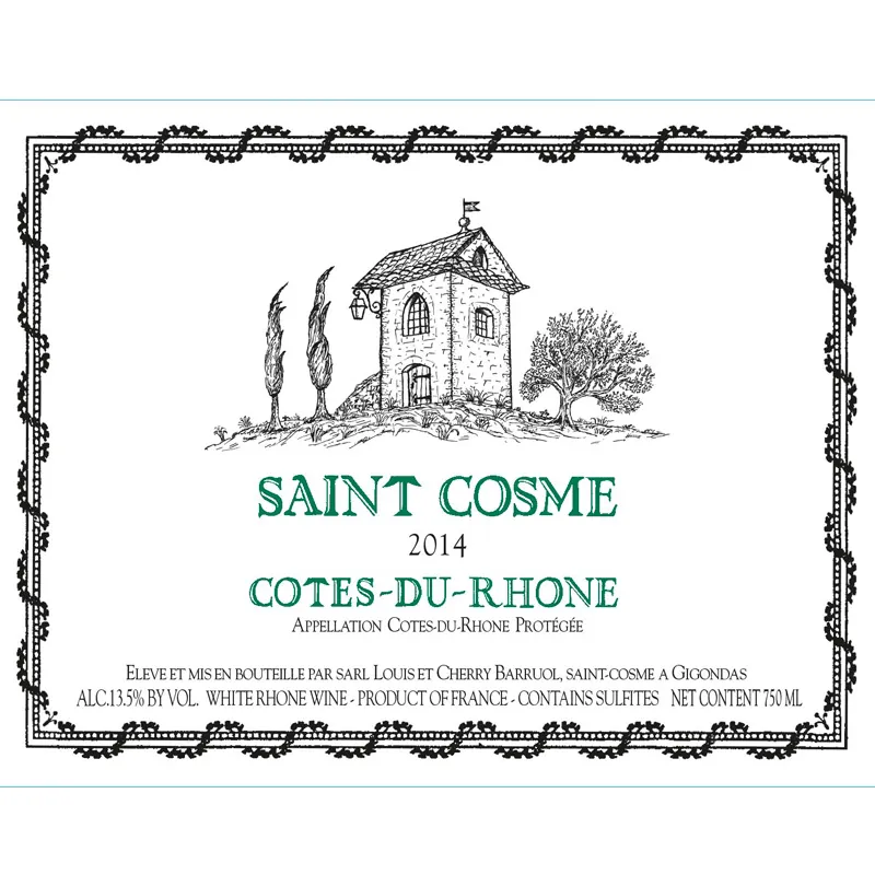 Cotes du Rhone Blanc Bottle