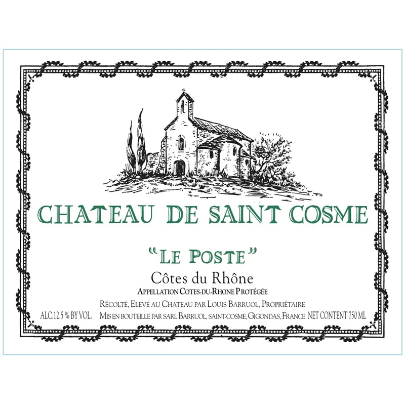 Cotes du Rhone Blanc le Poste Bottle