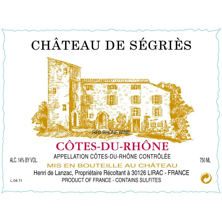 Cotes du Rhone Bottle