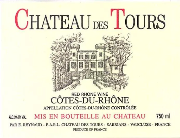 Cotes du Rhone Rouge Bottle