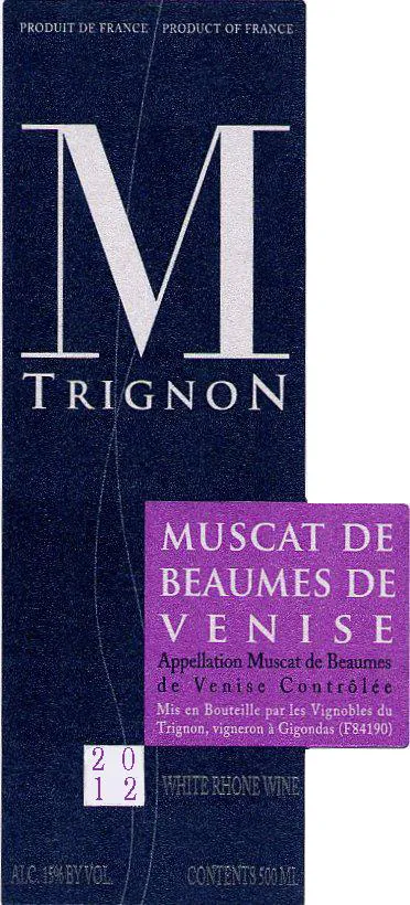Muscat Beaumes de Venise Bottle