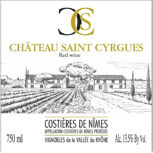 Costieres de Nimes Rouge Bottle