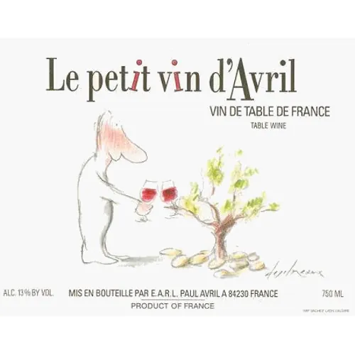 Le Petit Vin d'Avril Rouge Bottle