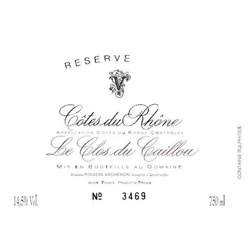 Cotes du Rhone Rouge Reserve Bottle