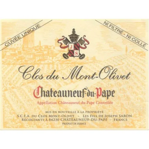 Chateauneuf-du-Pape Rouge Cuvee Unique Bottle