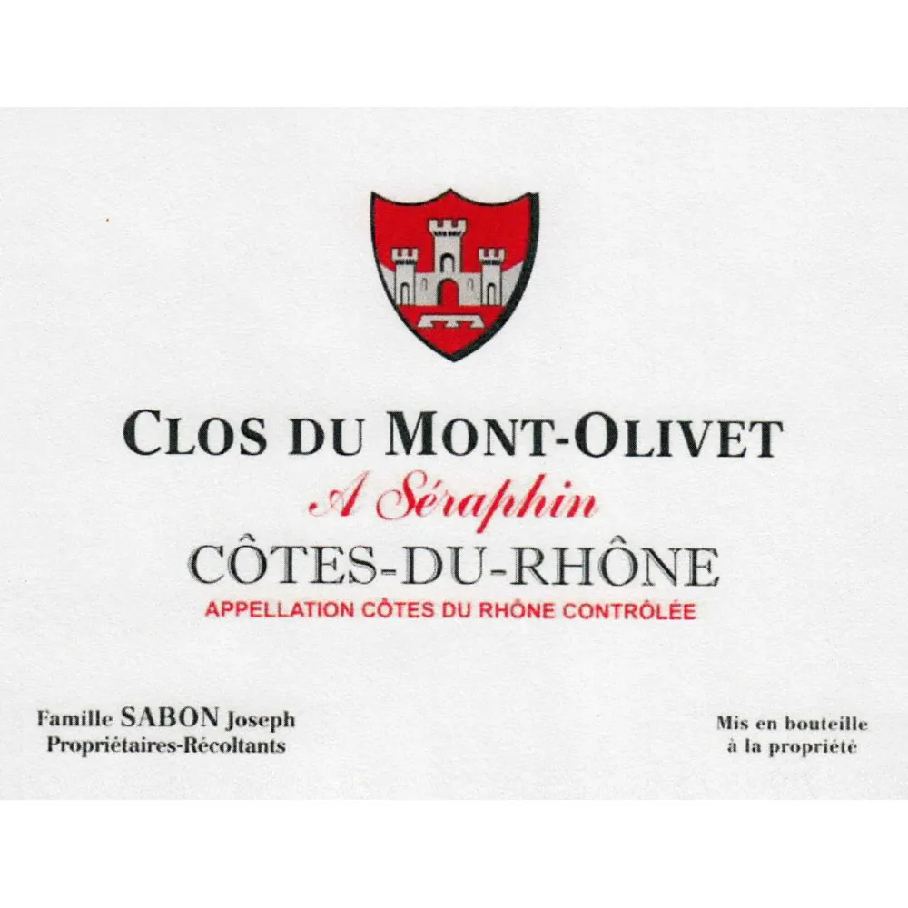 Cotes du Rhone Rouge A Seraphin Bottle