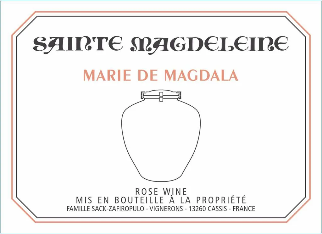 Bouches du Rhone Rose Marie de Magdala Bottle