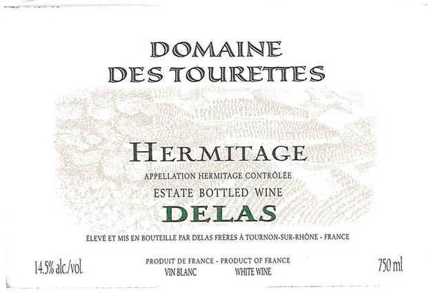 Domaine des Tourettes Hermitage Blanc Bottle