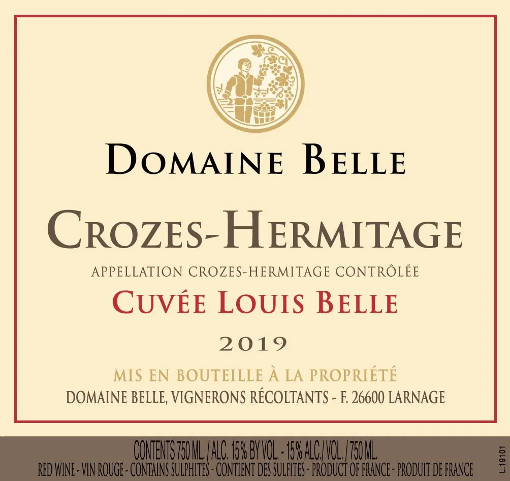 Crozes-Hermitage Cuvee Louis Belle Bottle