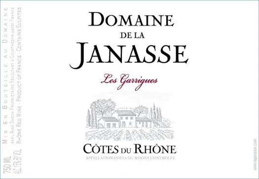 Cotes du Rhone Village Les Garrigues Bottle