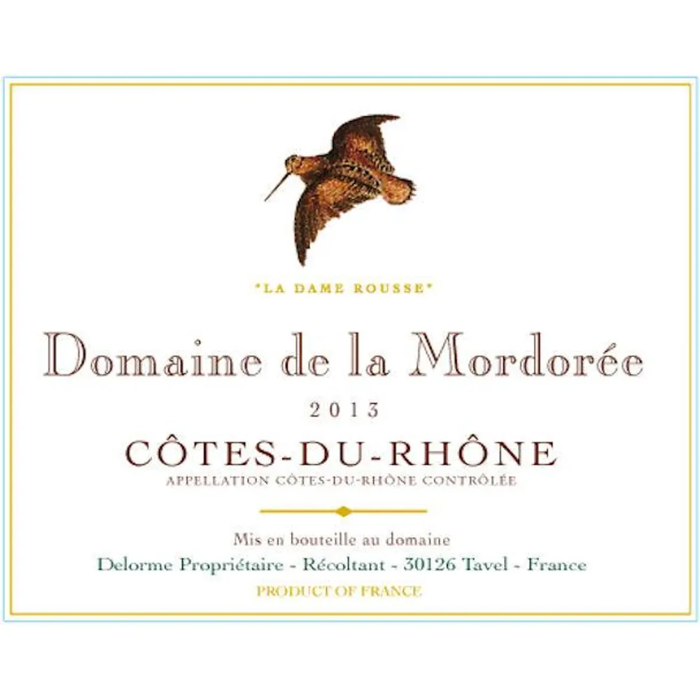 Cotes du Rhone la Dame Rousse Rouge Bottle