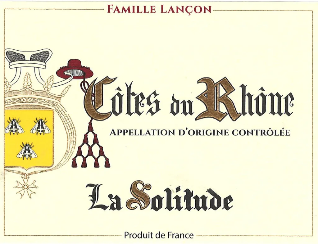 Cotes du Rhone Blanc Bottle