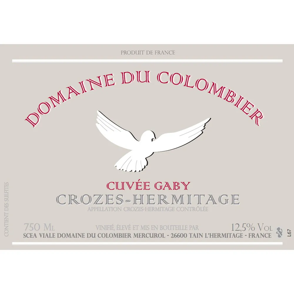 Cuvee Gaby Rouge Bottle