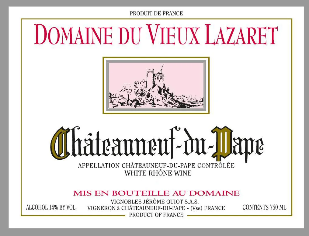 Chateauneuf-du-Pape Blanc Bottle
