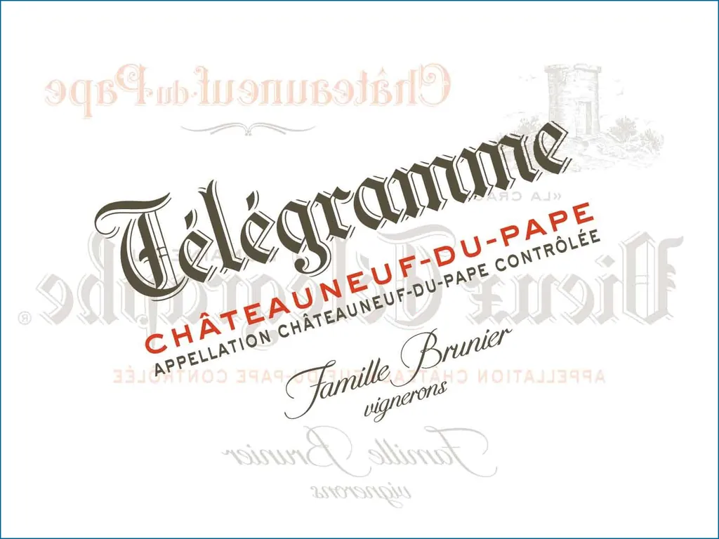 Chateauneuf-du-Pape Telegramme Bottle