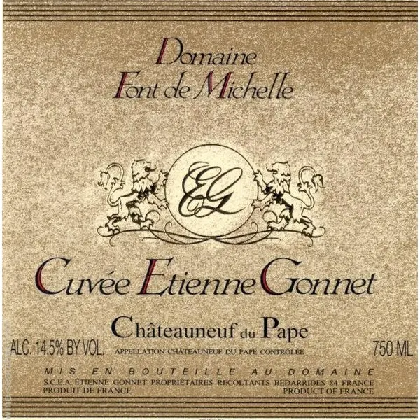Chateauneuf-du-Pape Cuvee Etienne Gonnet Bottle