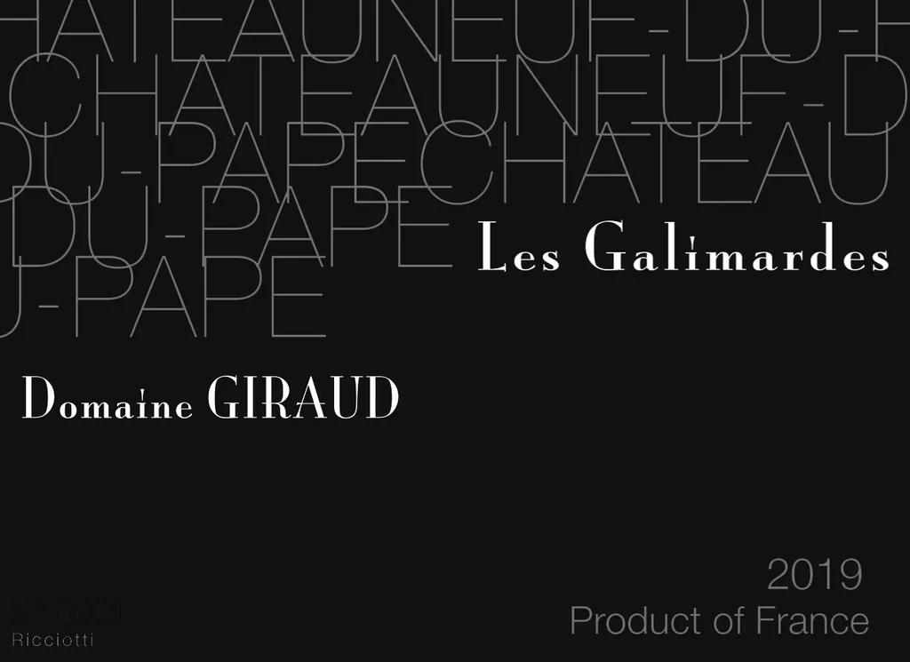 Chateauneuf-du-Pape Gallimardes Blanc Bottle