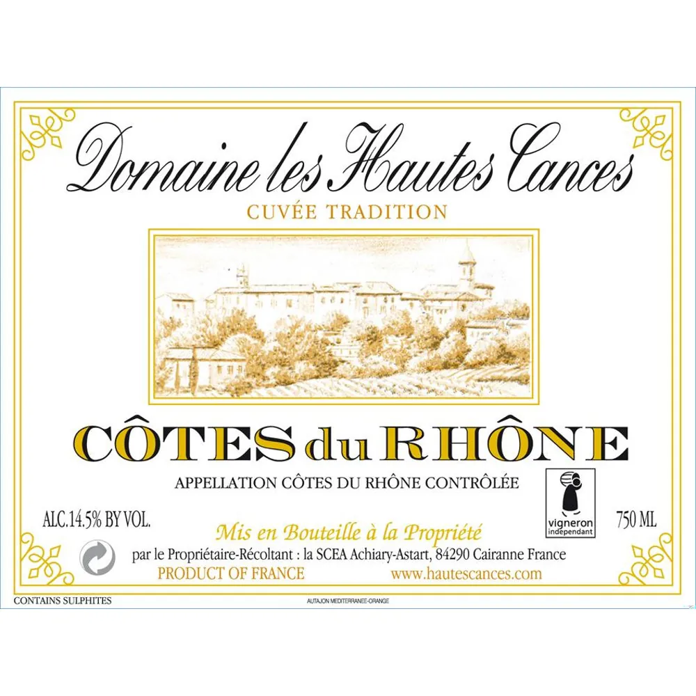 Cotes du Rhone Bottle
