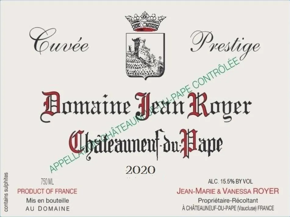 Chateauneuf-du-Pape Cuvee Prestige Bottle