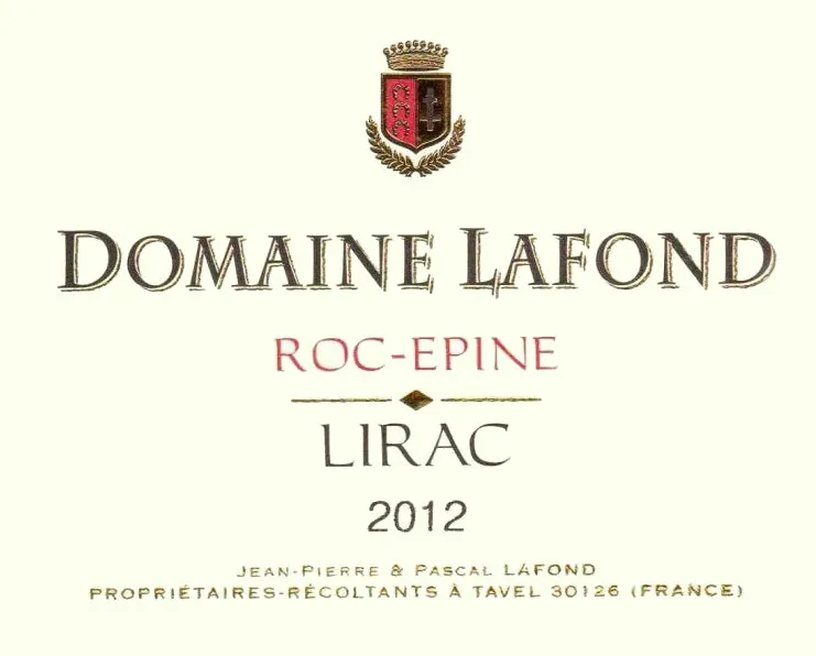 Lirac Roc-Epine Rouge Bottle