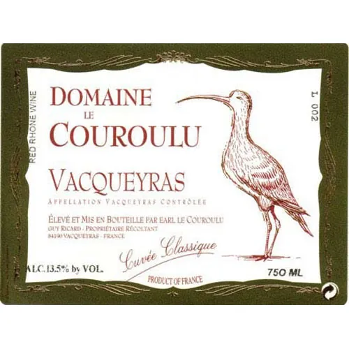 Vacqueyras Cuvee Classique Bottle