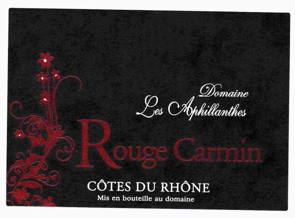 Cotes du Rhone Carmin Bottle