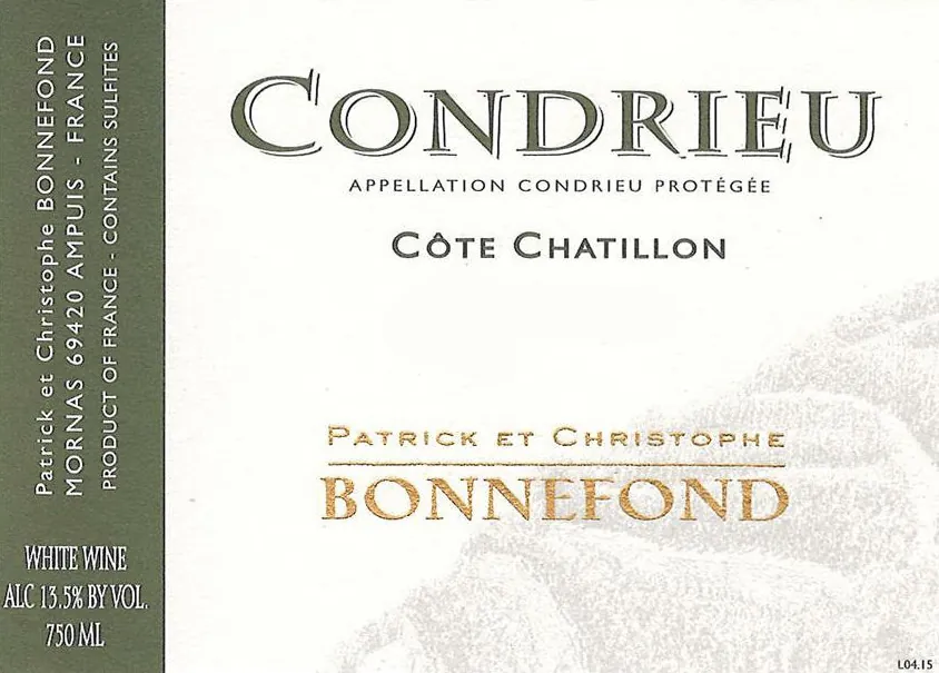 Condrieu Cote Chatillon Bottle