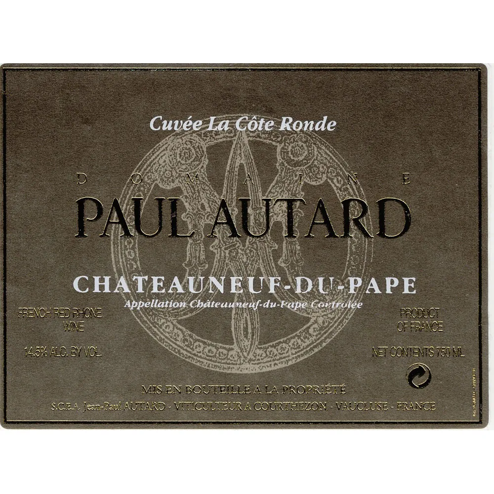 Cote Ronde Chateauneuf-du-Pape Bottle