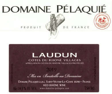 Cotes du Rhone Villages Laudun Bottle