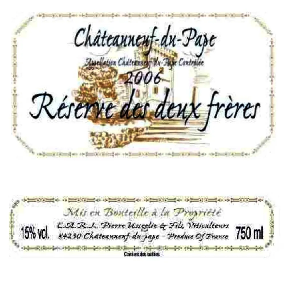 Chateauneuf-du-Pape Des Deux Freres Reserve Bottle