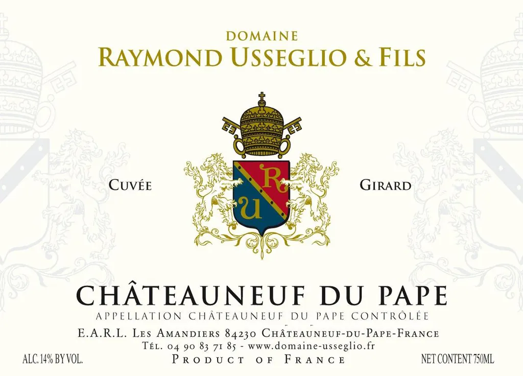 Chateauneuf-du-Pape Girard Bottle