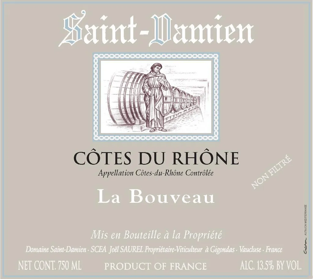 Cotes du Rhone La Bouveau Bottle