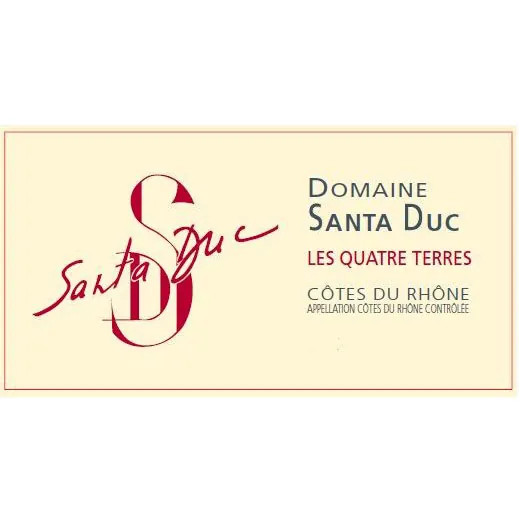Les Quatre Terres Cotes du Rhone Bottle