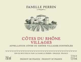 Cotes du Rhone Villages Rouge Bottle