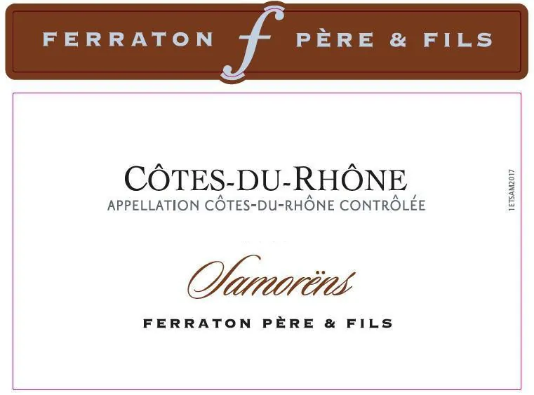 Cotes du Rhone Samorens Bottle