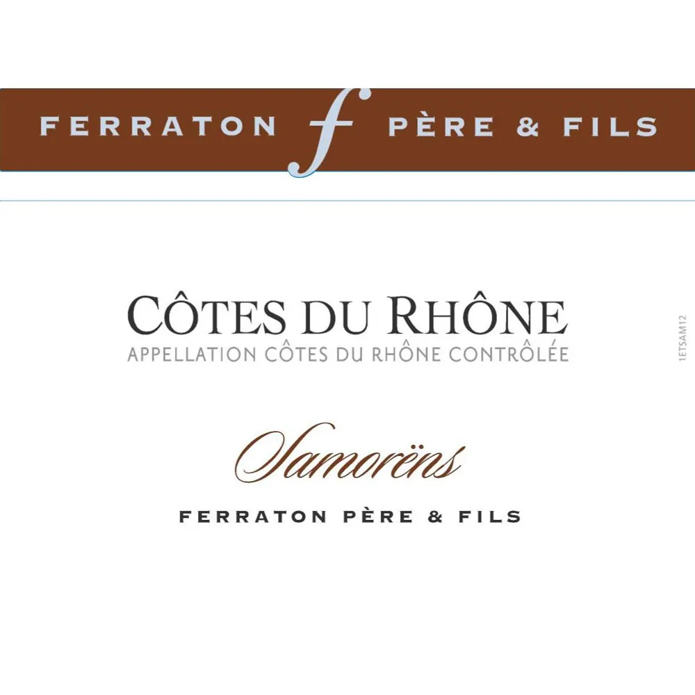 Cotes du Rhone Samorens Blanc Bottle