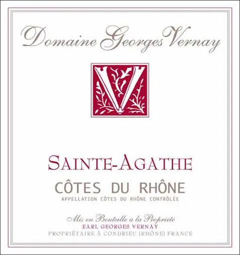 Cotes du Rhone Sainte-Agathe Bottle