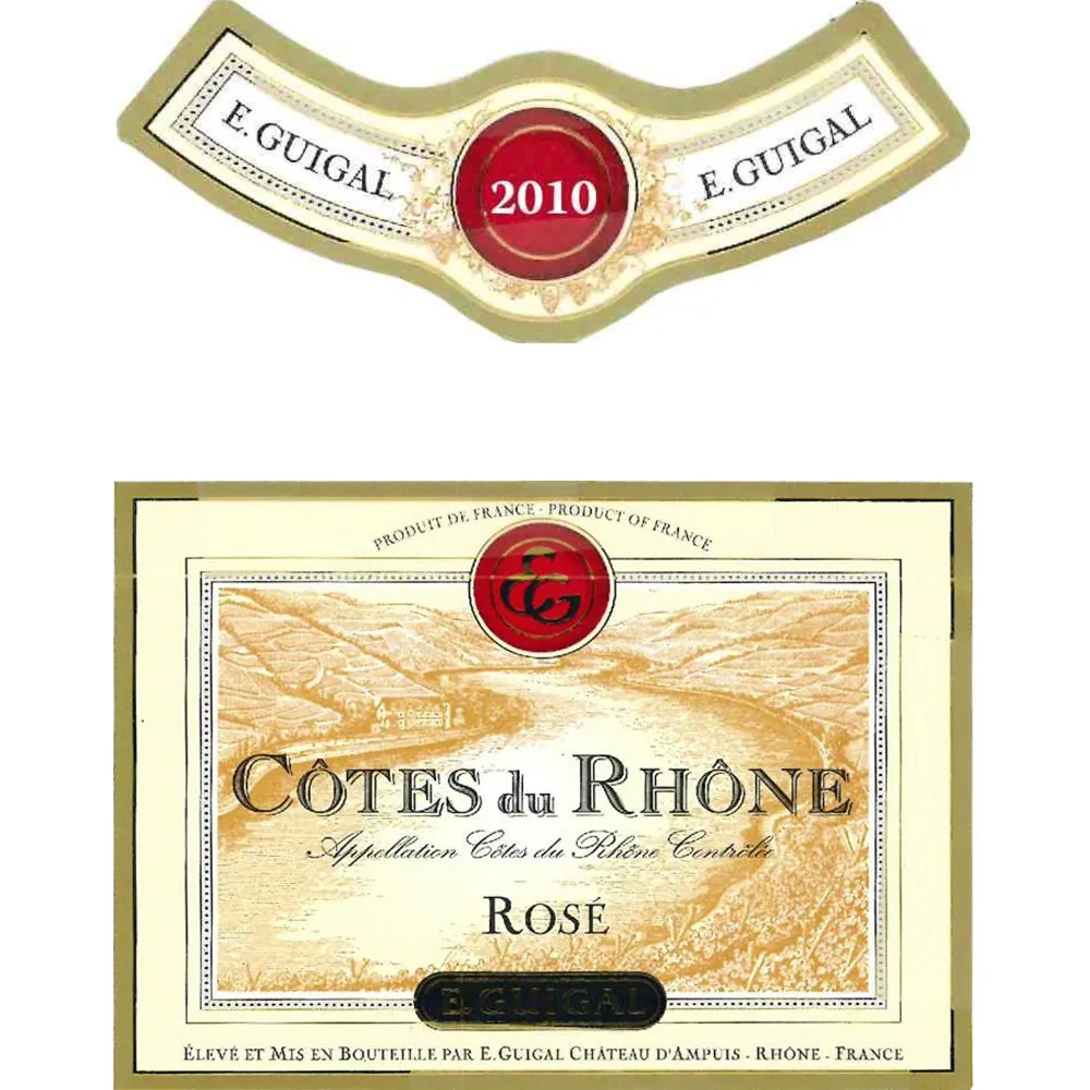 Cotes du Rhone Rose Bottle