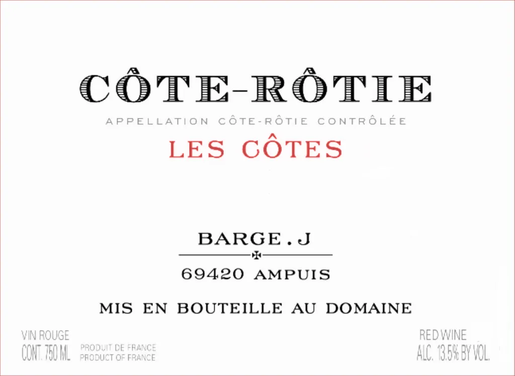 Cote Rotie Les Cotes Bottle