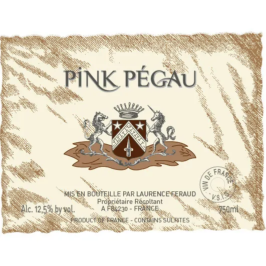 Pink Pegau Bottle