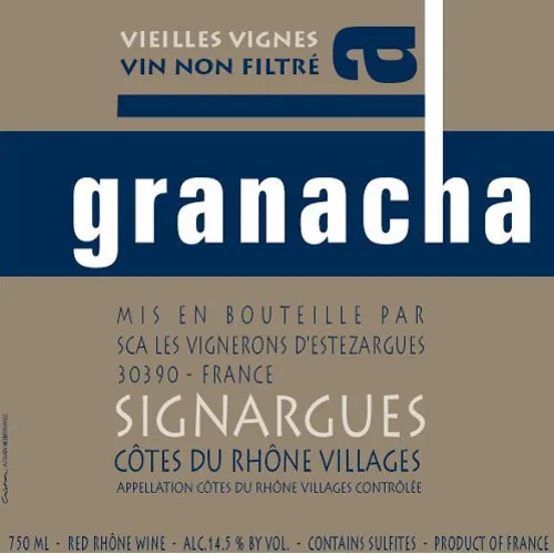 La Granacha Cotes du Rhone Villages Signargues Bottle
