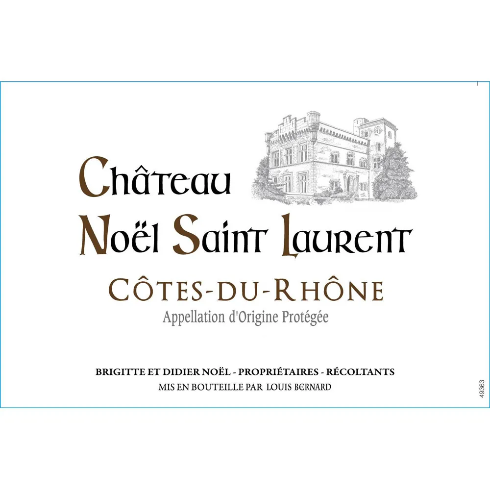 Cotes du Rhone Chateau Noel St. Laurent Blanc Bottle